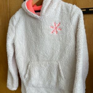 Girls size 14/16 Polar Fleece hoodie w/ snowflake